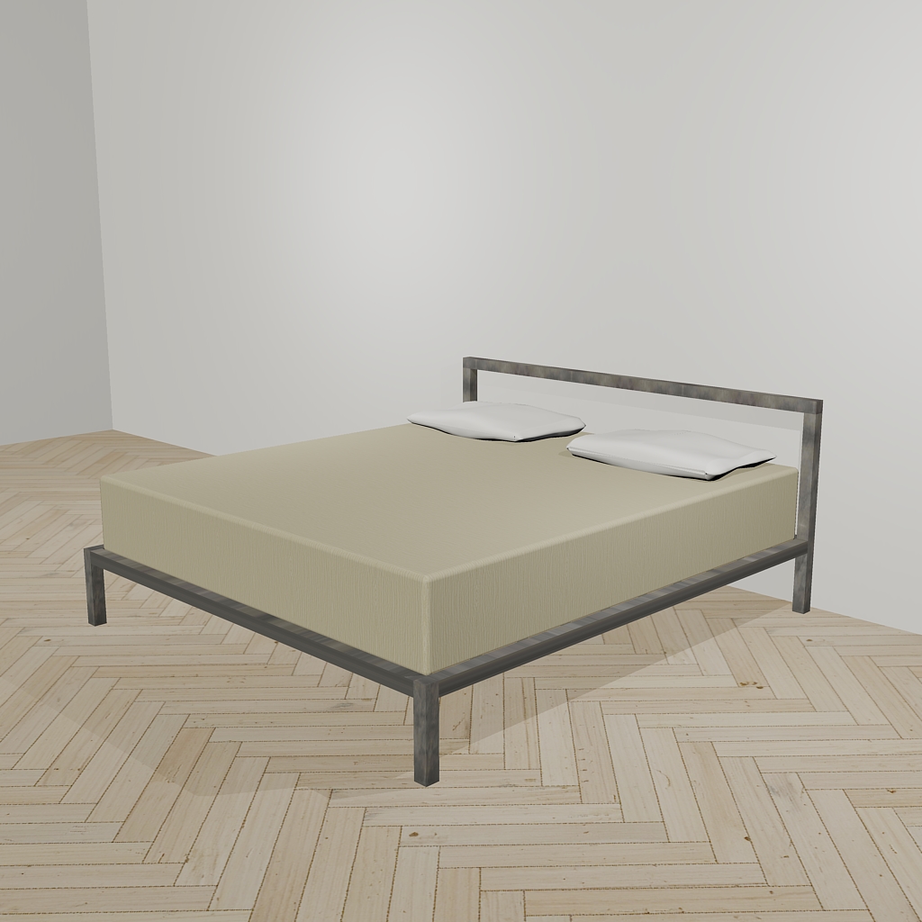 Lit design minimaliste Luca Perlini