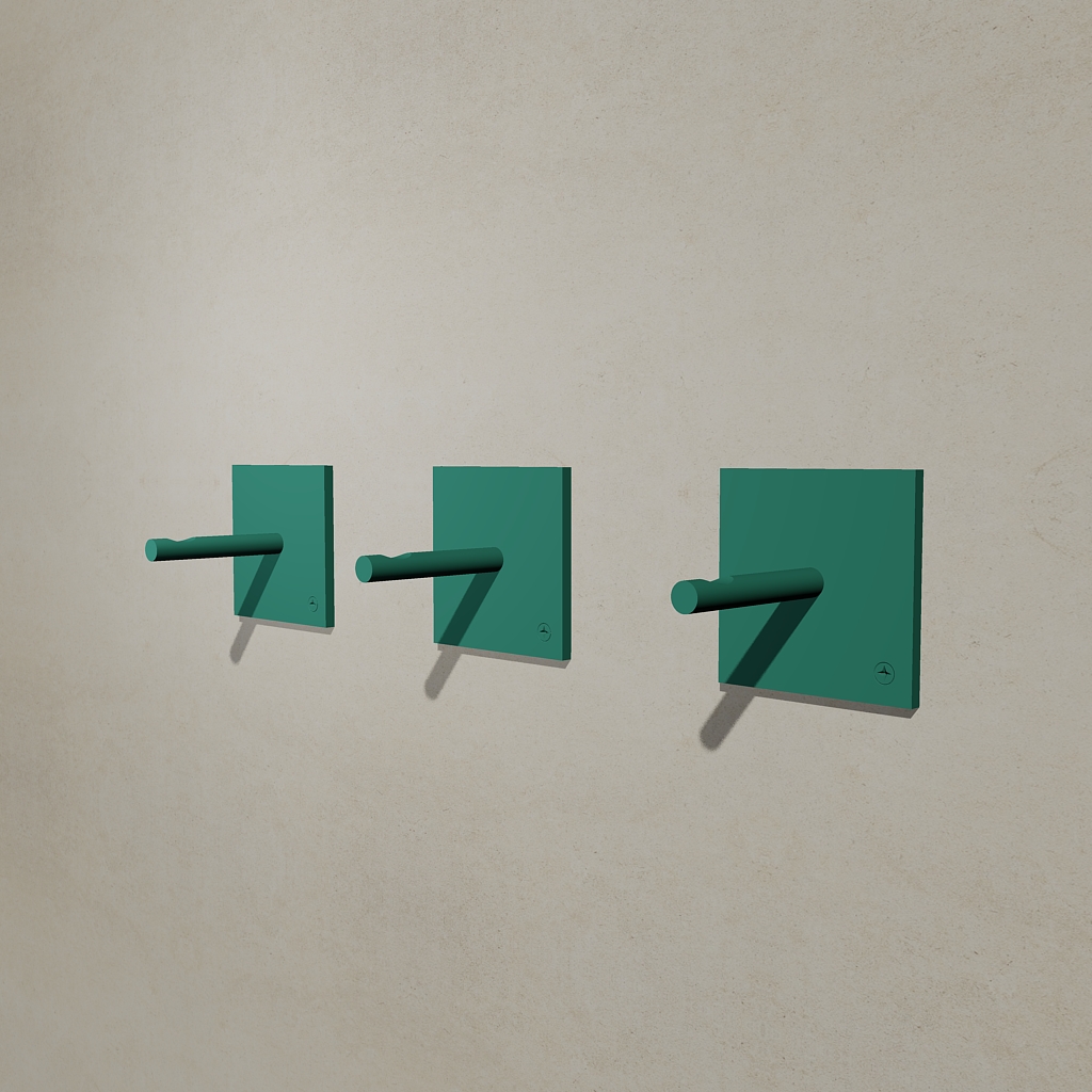 Bitta coat hanger set in green color